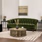 Jennifer Taylor Home La Rosa Stationary Sofa in Olive Green Velvet, , large
