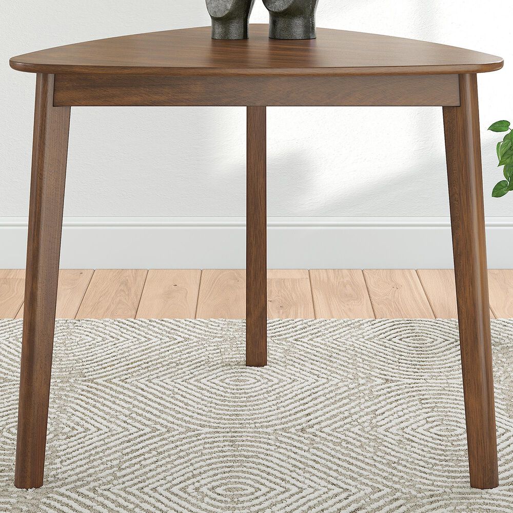 Ashley Tameride Triangle Dining Table in Medium Brown - Table Only, , large