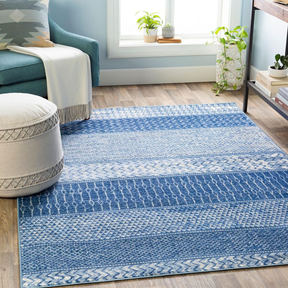 Surya Monaco MOC-2305 8&#39;10&quot; x 12&#39;4&quot; Denim, Navy and Ivory Area Rug, , large