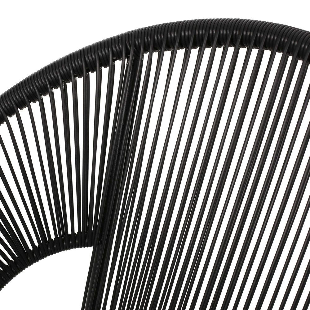 Hearth and Haven Condessa Outdoor Loveseat in Black, , large