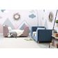 Baby Appleseed Bodhi Toddler Bed in Dusk Blue Velvet, , large