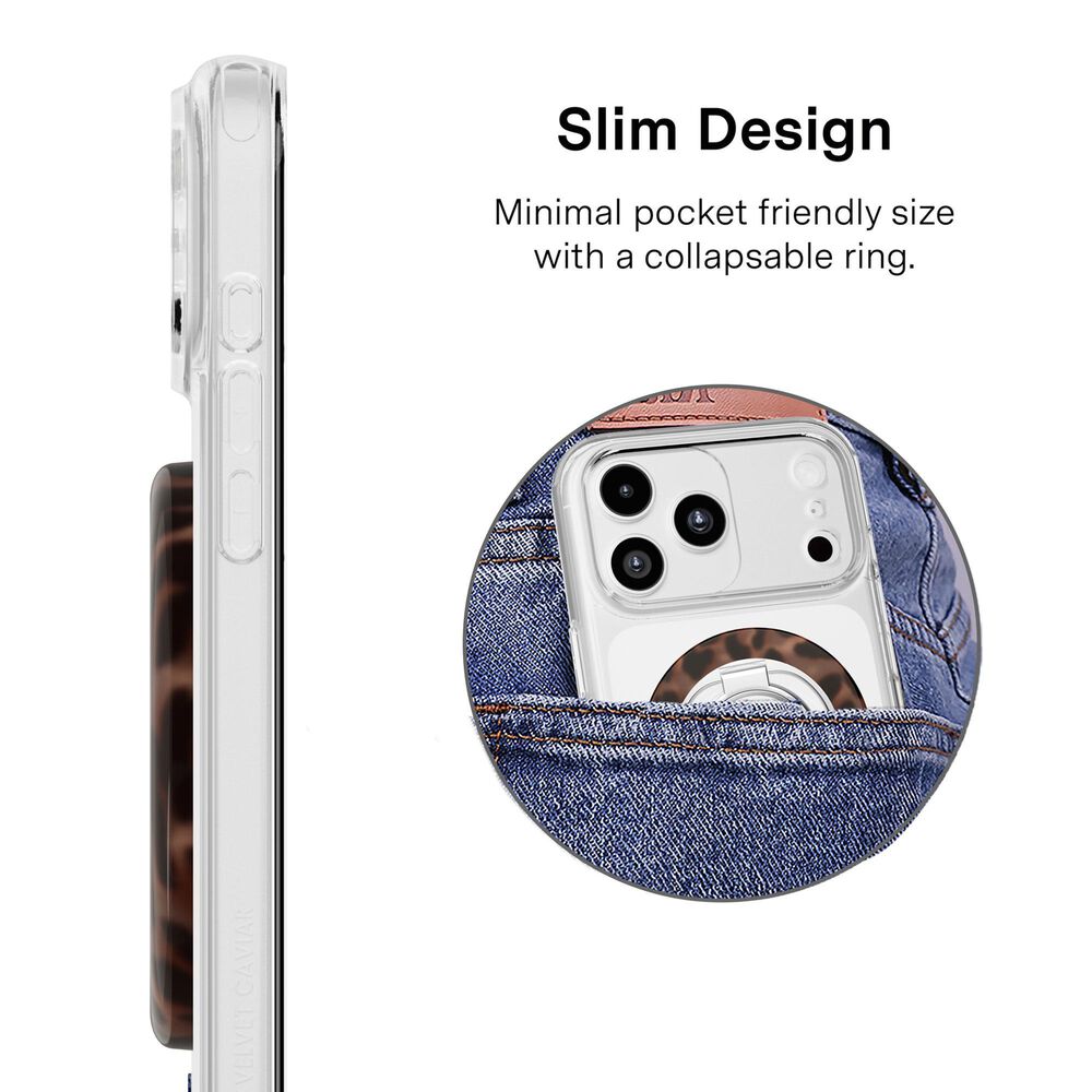 Velvet Caviar Gift Set with MagSafe Wallet, Grip Ring, Phone Charm in It Girl Leopard, , large