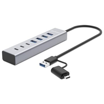 Manhattan 7-Port USB 3.0 Type-C/Type-A Combo Hub 3+4 in Space Gray, , large