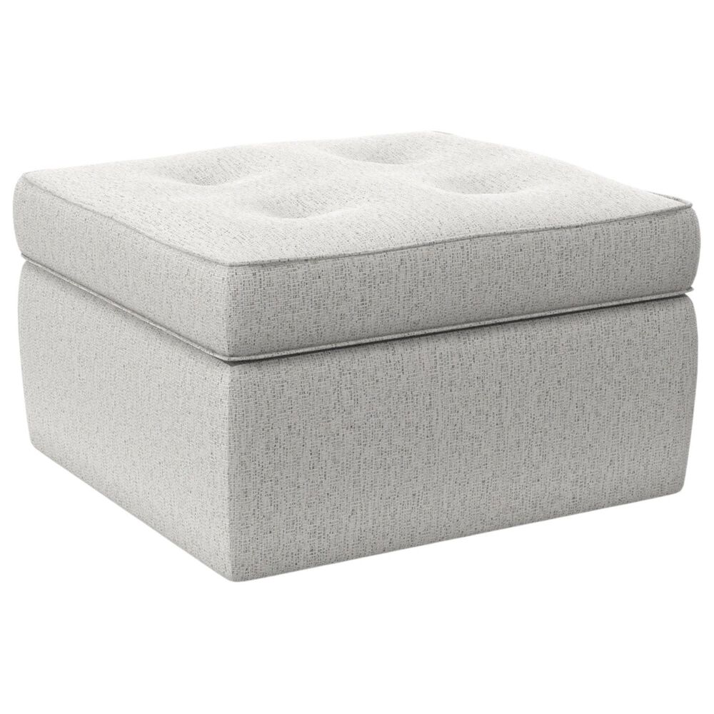 England Furniture Walker Storage Ottoman with Casters in Benson Granite, , large