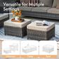 HOMLUX 6-Piece Patio Conversation Set in Beige, , large