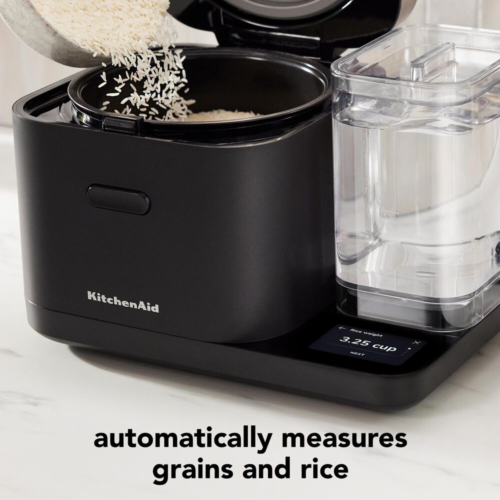 KitchenAid 8-Cup Grain and Rice Cooker in Black Matte, , large