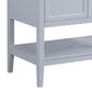 37B Ravello 30" Single Bathroom Vanity Cabinet in Soft Blue with Marble Top and Backsplash, , large