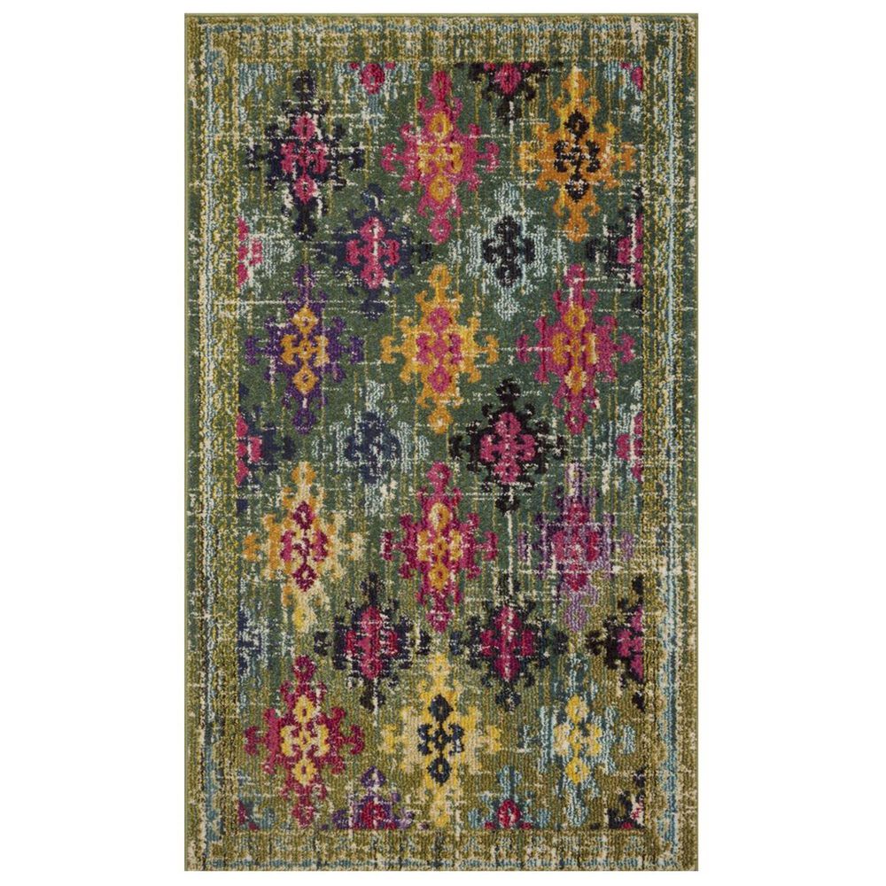 Safavieh Monaco MNC244G 3" x 5" Green Area Rug, , large