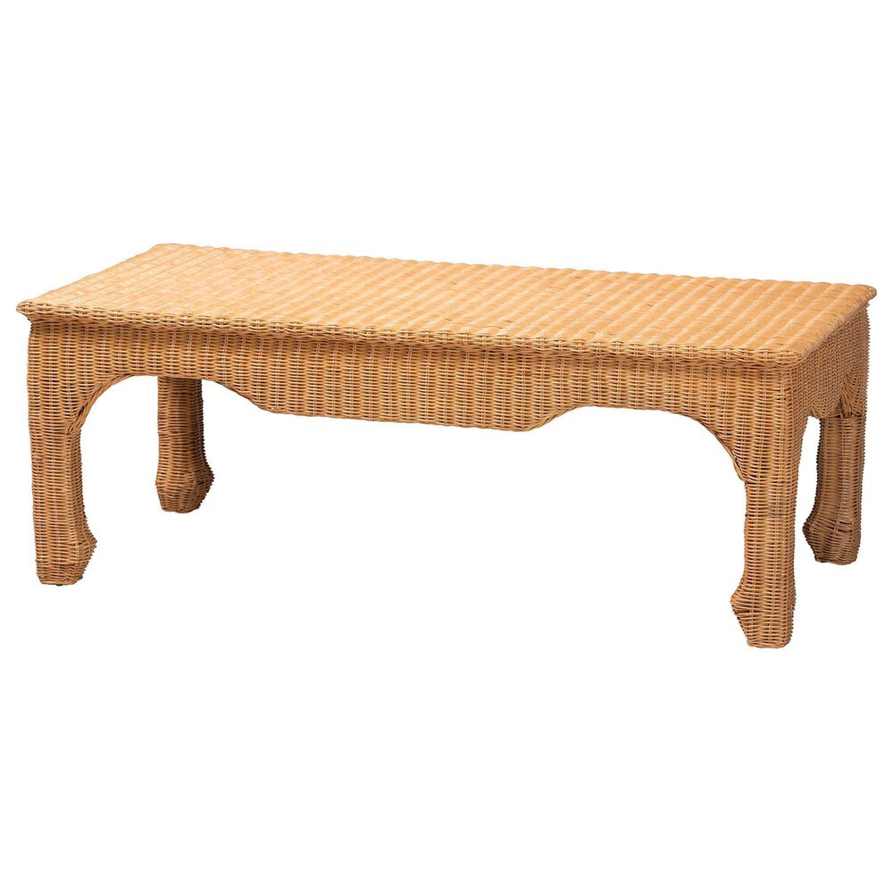 Baxton Studio Abena Coffee Table in Light Honey, , large
