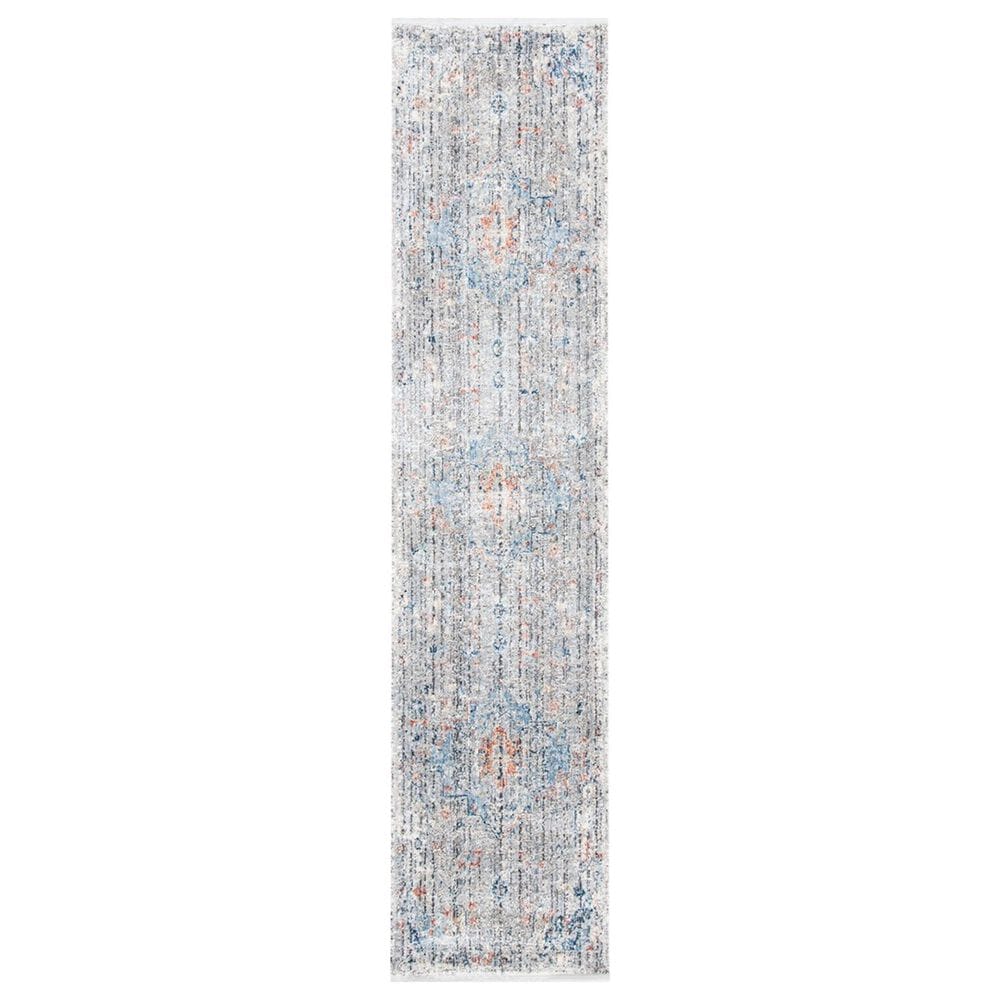 Safavieh Dream DRM419G 2" x 8" Grey and Multicolor Runner, , large