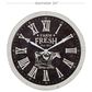 Maple and Jade 24" Wall Clock in White and Black, , large