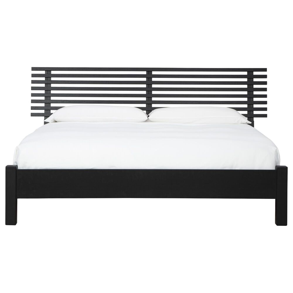 Ashley Danziar Queen Slat Panel Bed in Matte Black, , large