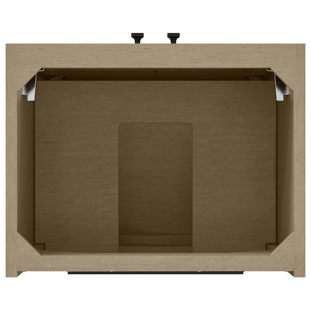 James Martin Vanities Chianti 20" Single Bathroom Vanity in Walnut Whisper and Brushed Nickel with 2 cm White Glossy Composite Stone Top and Rectangular Sink, , large