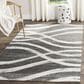 Safavieh Adirondack ADR125R 5"1" x 7"6" Charcoal and Ivory Area Rug, , large