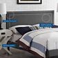 Modway Jessamine Upholstered Full Headboard in Gray, , large