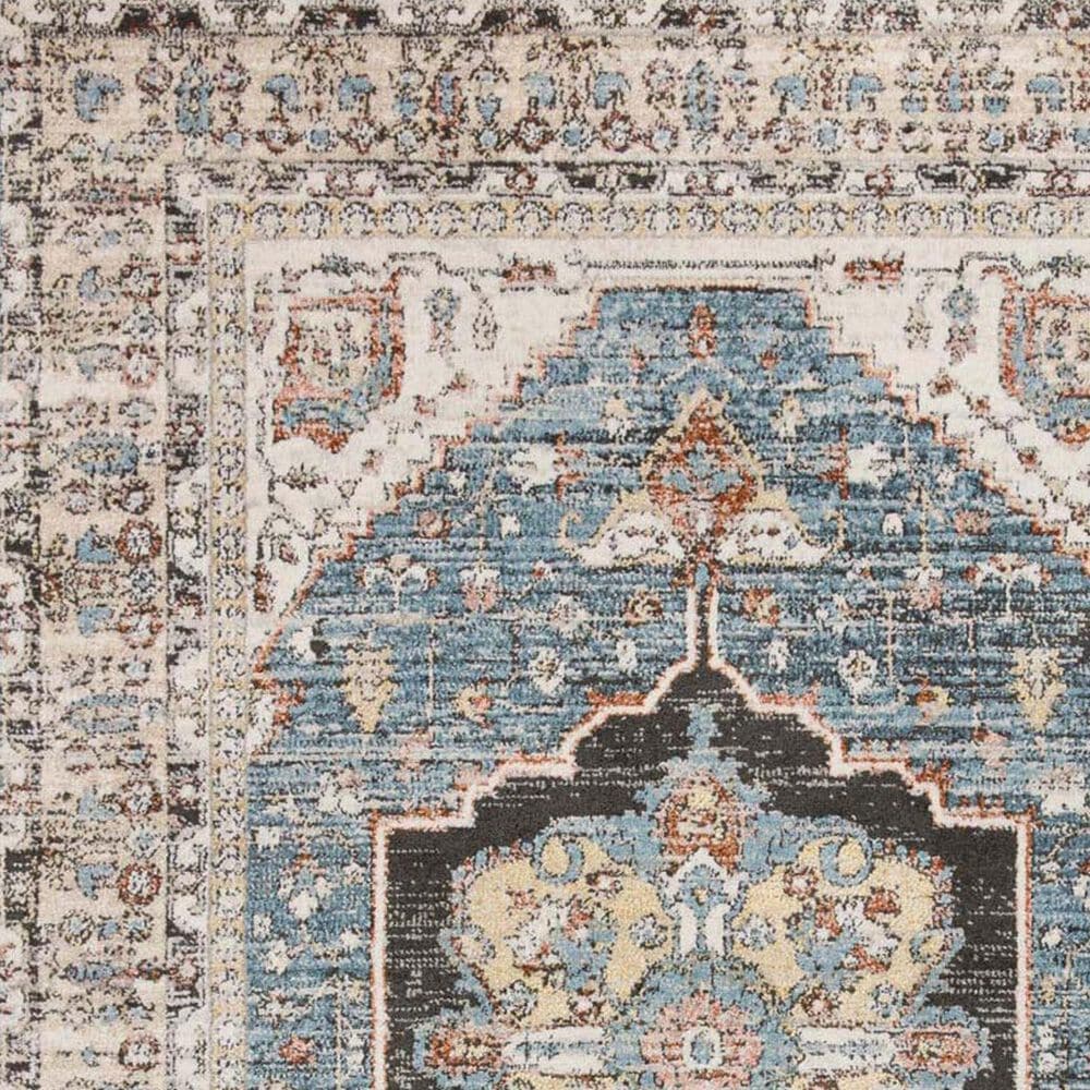 Loloi II Odette 5&#39;3&quot; Round Sky and Multicolor Area Rug, , large