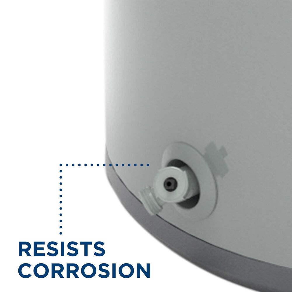 GE Appliances 50-Gallon Smart Short Electric Water Heater with Built-in Wi-Fi in Gray, , large