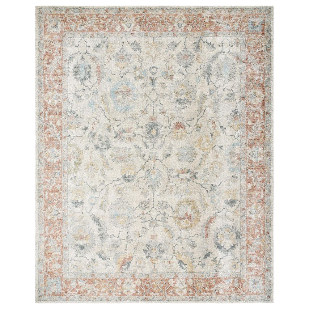 Surya Avellino 9"2" x 12" Light Beige, Rose, Tan, Gray, Deep Teal, Pale Blue and Light Olive Area Rug, , large