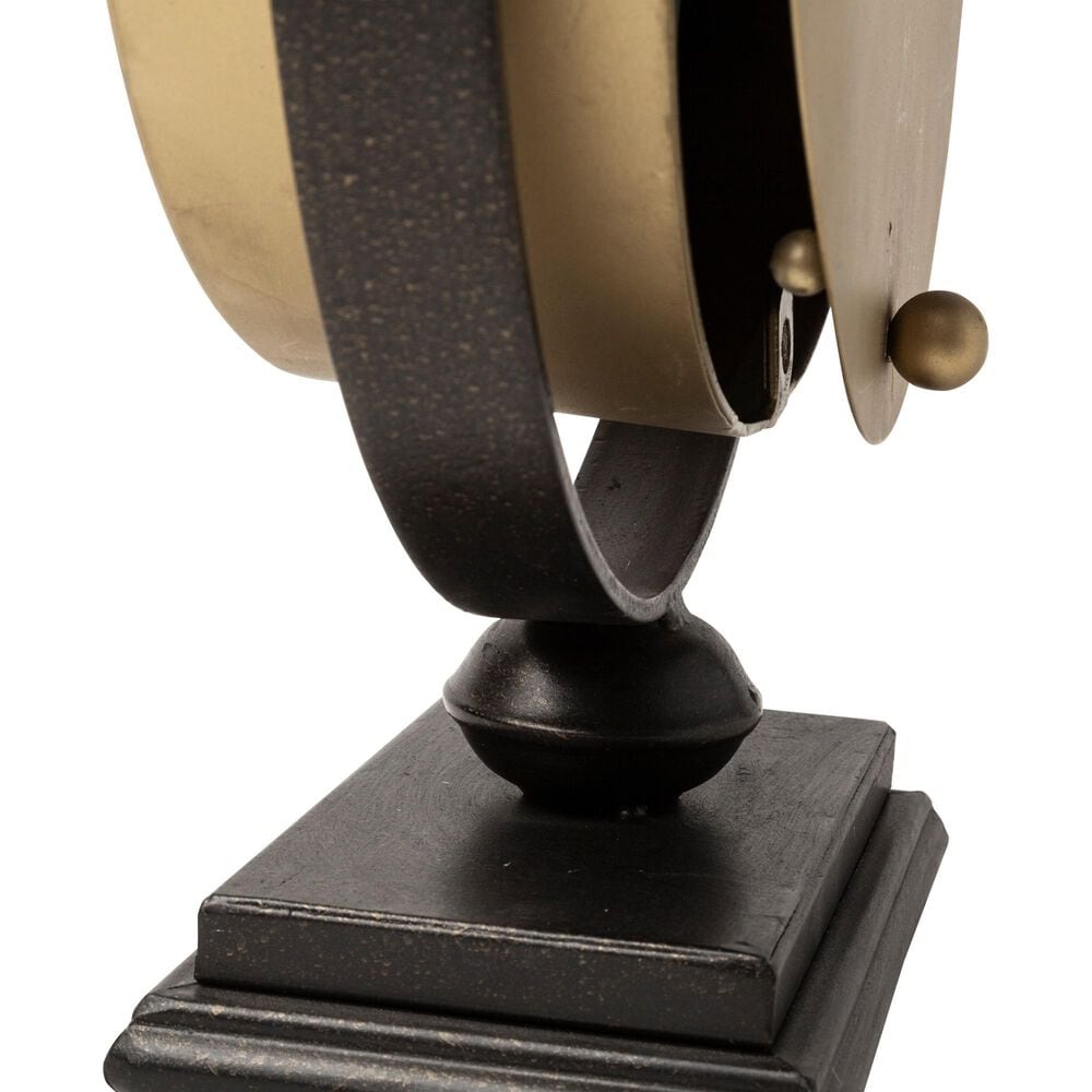 Mercana Houston Table Clock in Gold and Matte Black, , large