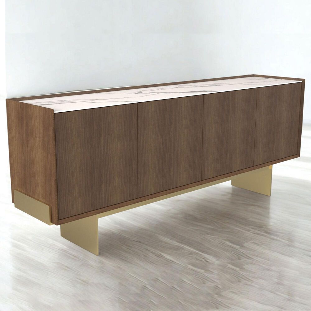 Casabianca Home Italia Sideboard Buffet in Walnut, , large