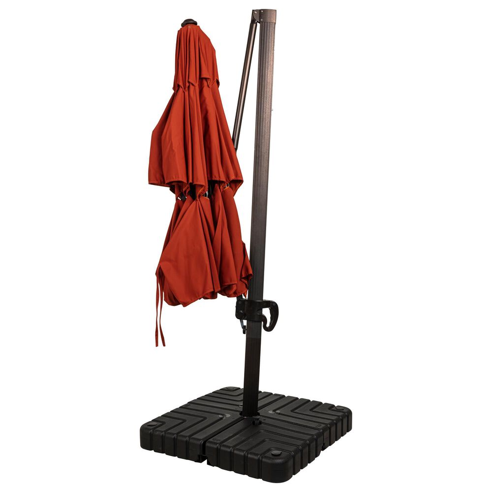 California Umbrella 11&#39; Cantilever and Base in Red, , large