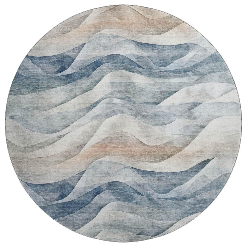 Dalyn Rug Company Pacifica PA3 8" Round Blue Area Rug, , large