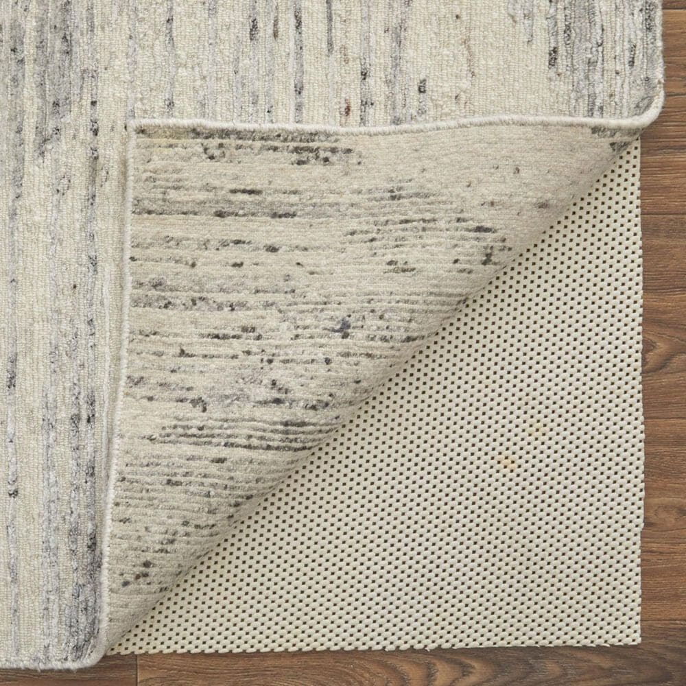 Feizy Brighton 2&#39;6&quot; x 8&#39; Gray and Ivory Runner, , large