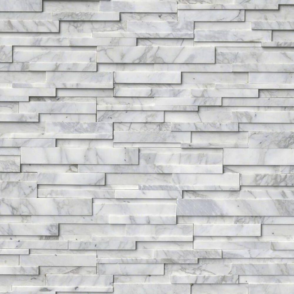 MS International Ledger White 6&quot; x 24&quot; Honed Natural Stone Tile, , large