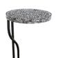 Linon Home Decor Padget Capiz Round Side Table in Black, , large