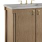 James Martin Kinnsden 72" Double Bathroom Vanity in Weathered Oak with 3 cm Victorian Silver Silestone Top and Rectangular Sinks, , large
