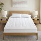 Hampton Park Cloud Soft King Overfilled Plush Hypoallergenic Down Alternative Waterproof Mattress Pad in White, , large