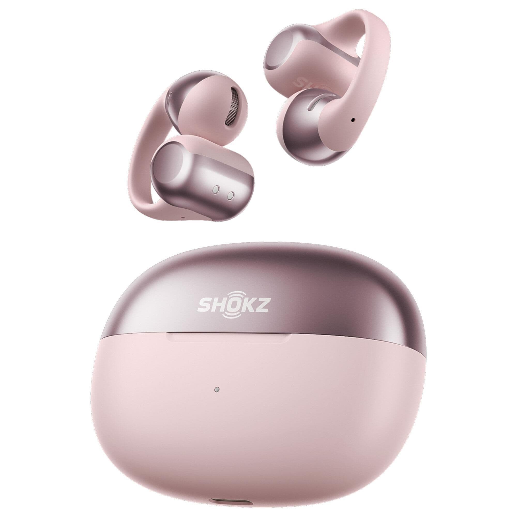 Shokz OpenDots One Open-Ear Clip-On True Wireless Earbuds in Pink