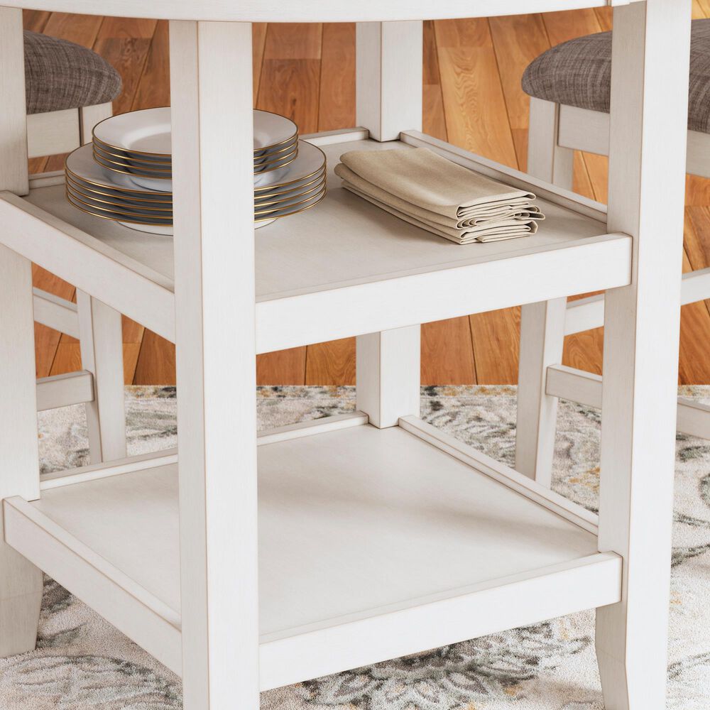 Ashley Erinberg 5-Piece Counter Height Dining Set in Antique White, , large