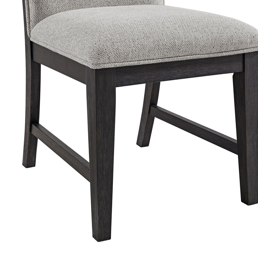 Mayberry Hill Axel 5-Piece Round Dining Set in Light Grey and Espresso, , large