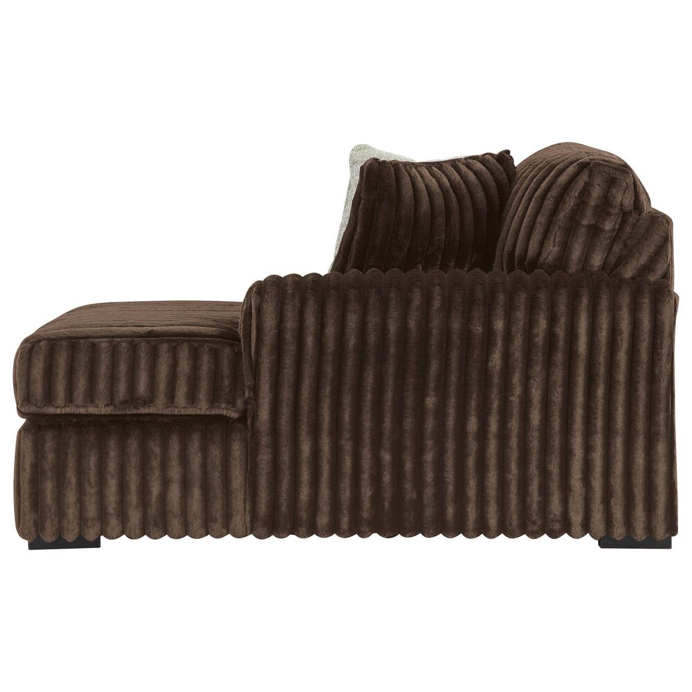 Ashley Midnight-Madness 2-Piece Right Facing Sectional with Chaise in Chocolate, , large
