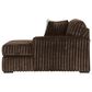 Ashley Midnight-Madness 2-Piece Right Facing Sectional with Chaise in Chocolate, , large