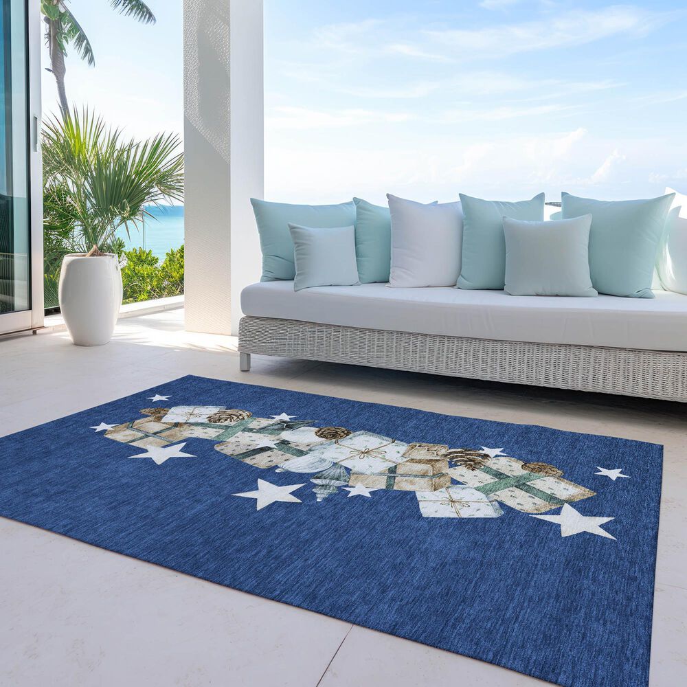 Dalyn Rug Company Wonderland WN33 Navy 5&#39; x 7&#39;6&quot; Area Rug, , large