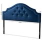 Baxton Studio Cora Queen Upholstered Panel Headboard in Royal Blue, , large