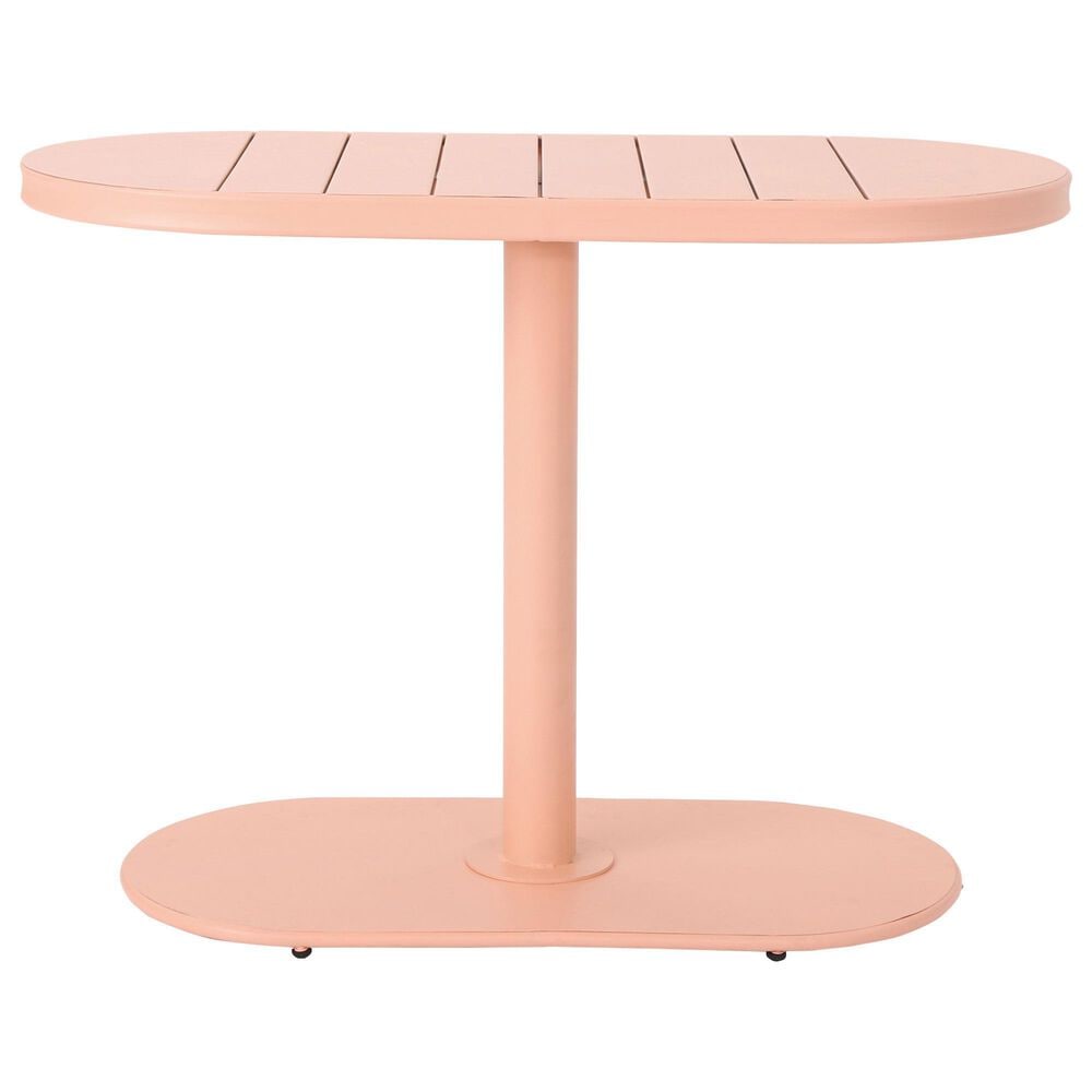 Hearth and Haven Santa Monica 3-Piece Outdoor Bistro Set in Coral, , large