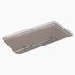 Kohler Carin 33.5" Undermount Single Bowl Kitchen Sinks in Matte Taupe, , large