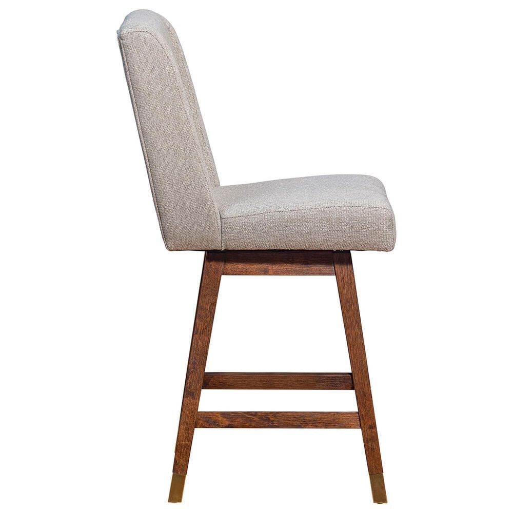 Blue River Stancoste 26&quot; Swivel Counter Stool in Brown Oak, , large