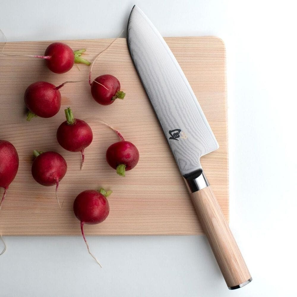 Shun Classic Blonde Santoku 7&quot; Knife in Blonde and Silver, , large
