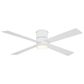 Minka-Aire Falco 54" Flush Mount Ceiling Fan with LED Light in Flat White, , large