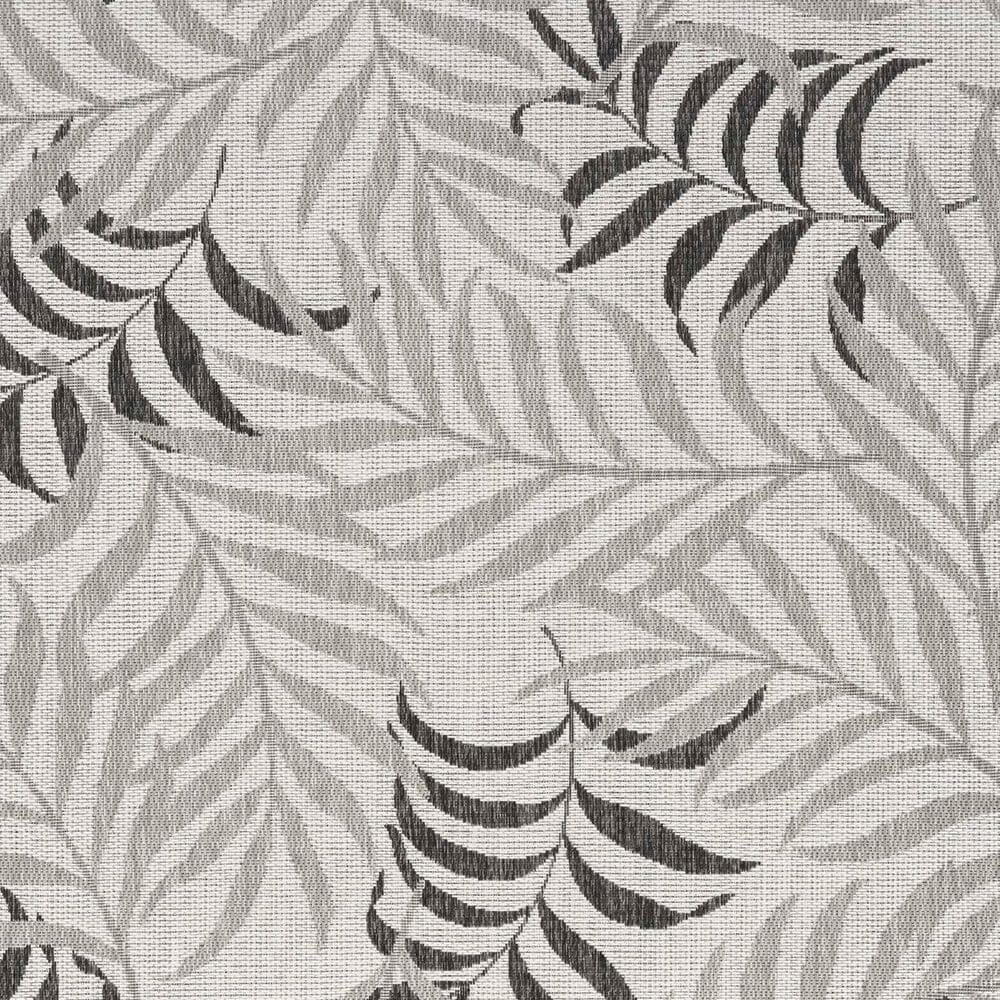 Nourison Garden Oasis Nature Grey 8&#39; x 10&#39; Indoor/Outdoor Area Rug, , large