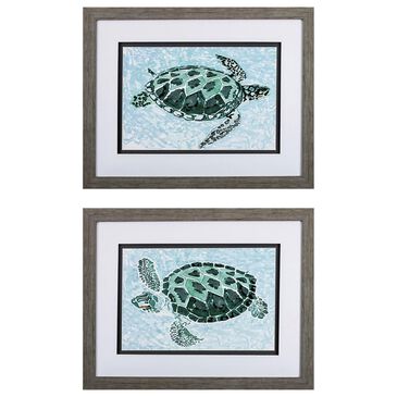Propac Turtle Wall Art in Green (Set of 2), , large