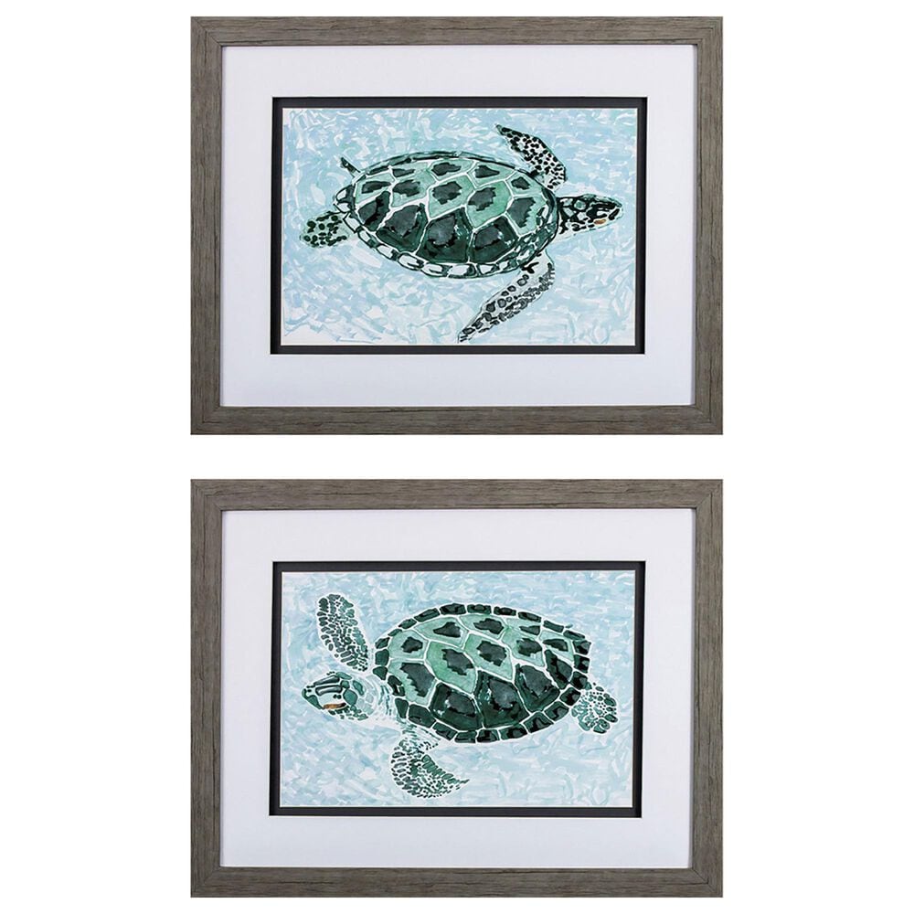 Propac Turtle Wall Art in Green (Set of 2), , large