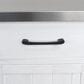 Hearth and Haven Outdoor Kitchen Island Cart with Stainless Steel Top, Towel and Spice Racks in White, , large