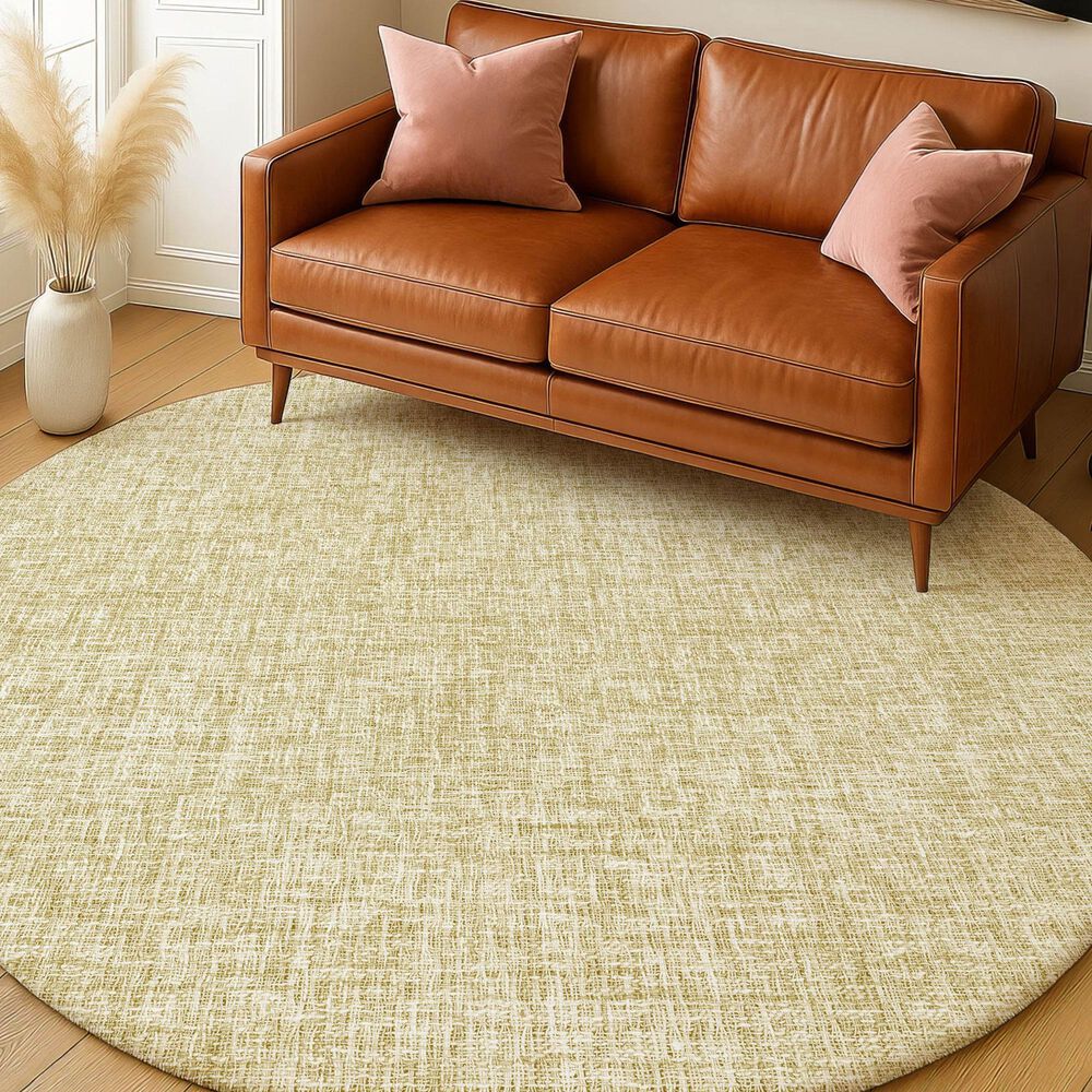 Dalyn Rug Company Voyage VY1 Wheat 8' Round Area Rug, , large
