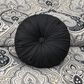 J. Queen New York Messina 15" Round Throw Pillow in Black, , large