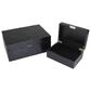 Maple and Jade Handmade Decorative Box with Hinged Lid in Black Set of 2, , large